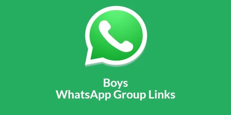 Boys WhatsApp Group Links