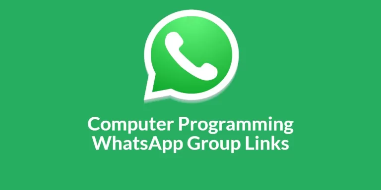 Computer Programming WhatsApp Group Links