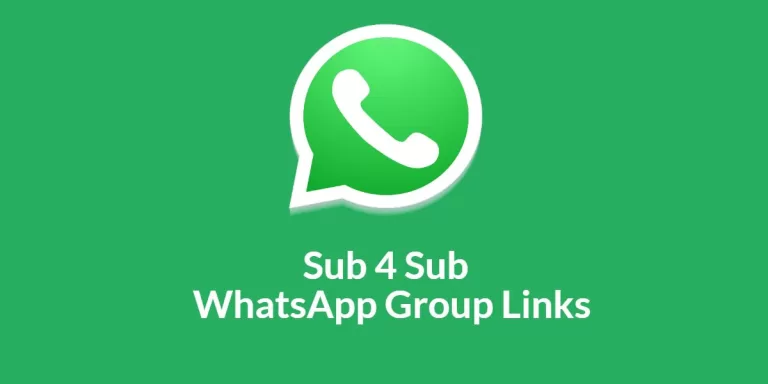 Sub4Sub WhatsApp Group Links