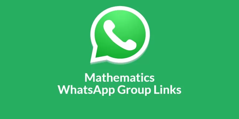 Mathematics WhatsApp Group Links