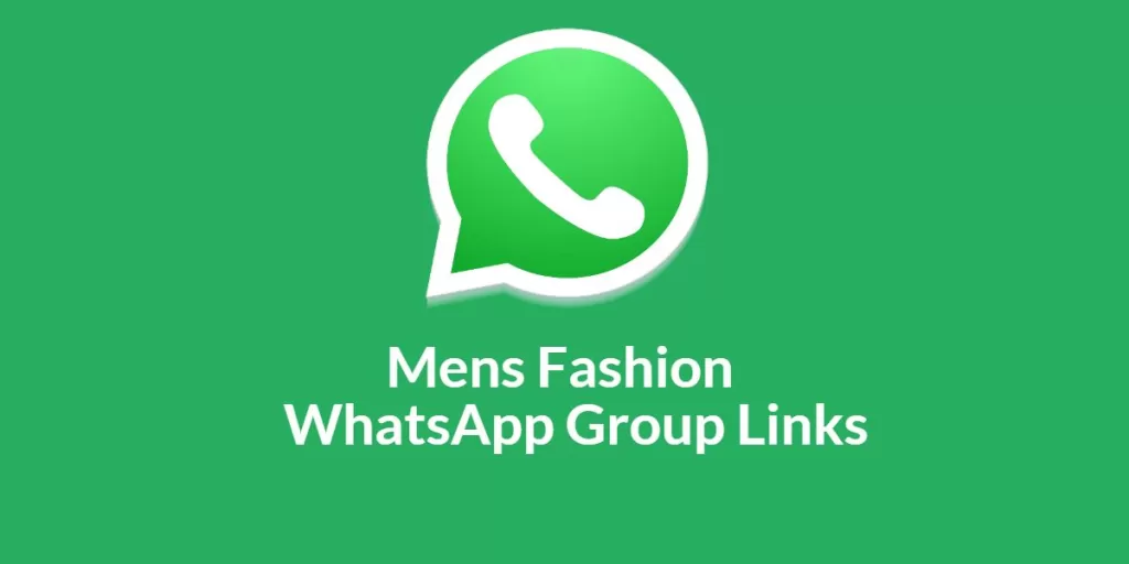 Mens Fashion WhatsApp Group Links